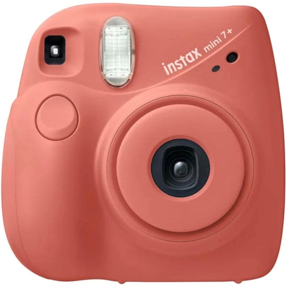 Fujifilm Instax Mini 7+ Polaroid Camera Light Coral
